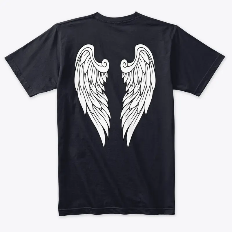 Angel wings in black